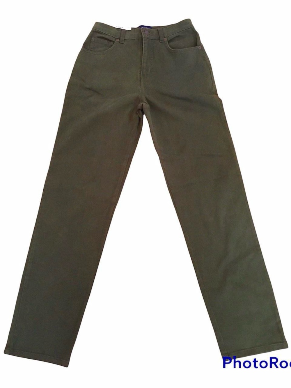 NWT Sonoma Cotton Classic Fit Olive Green Khaki Pants- Women Size 4